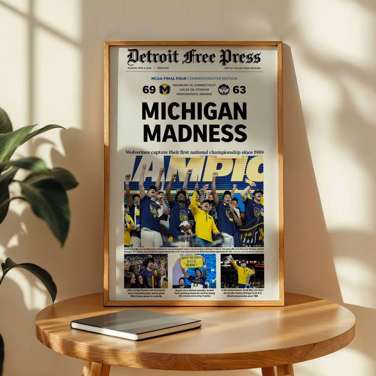 University of Michigan's 2026 NCAA Basketball Poster