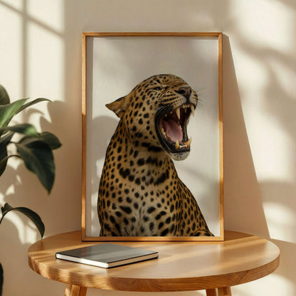 Leopard Roar Fashion Stylish Wall Art