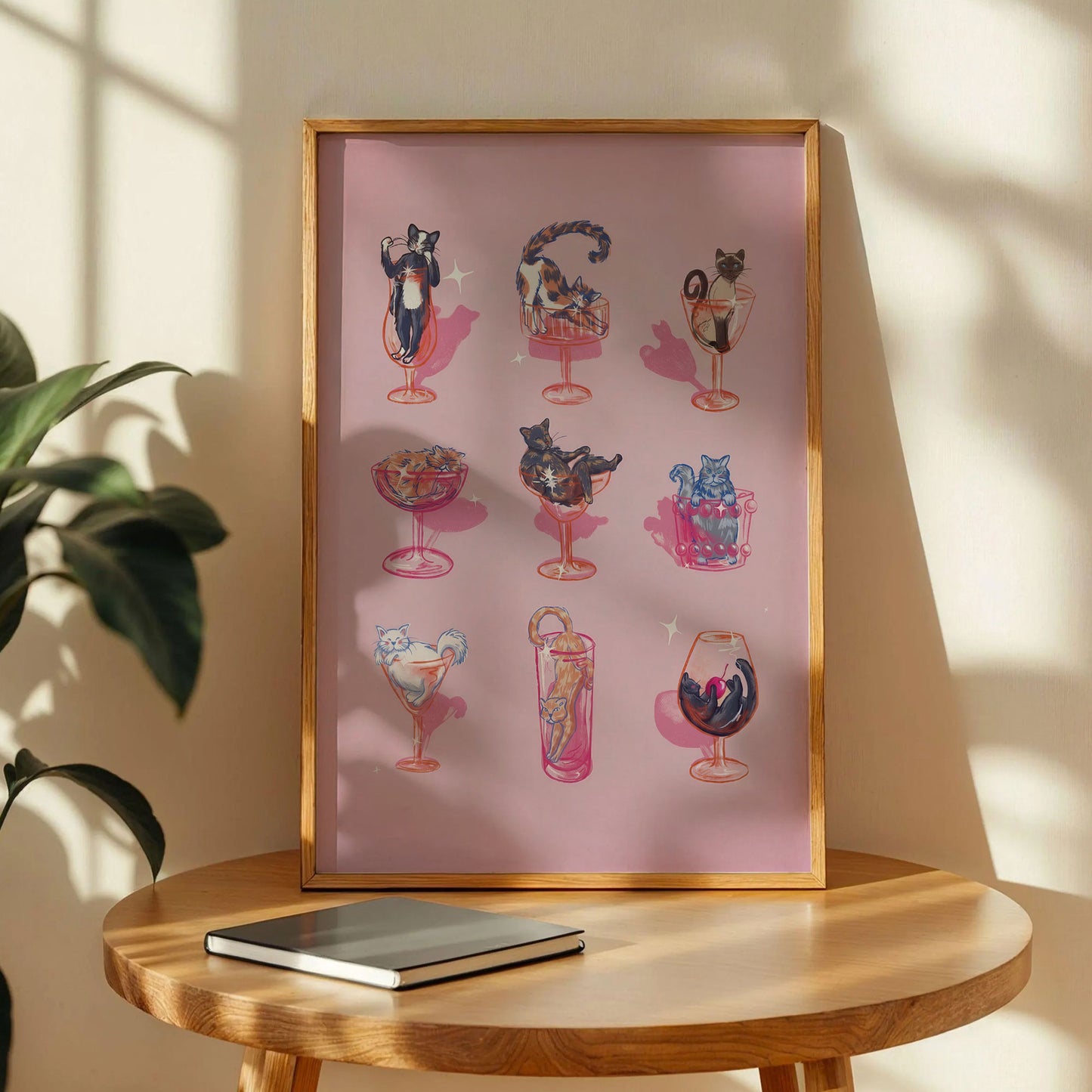 Nine Lives Cats and Cocktails Poster