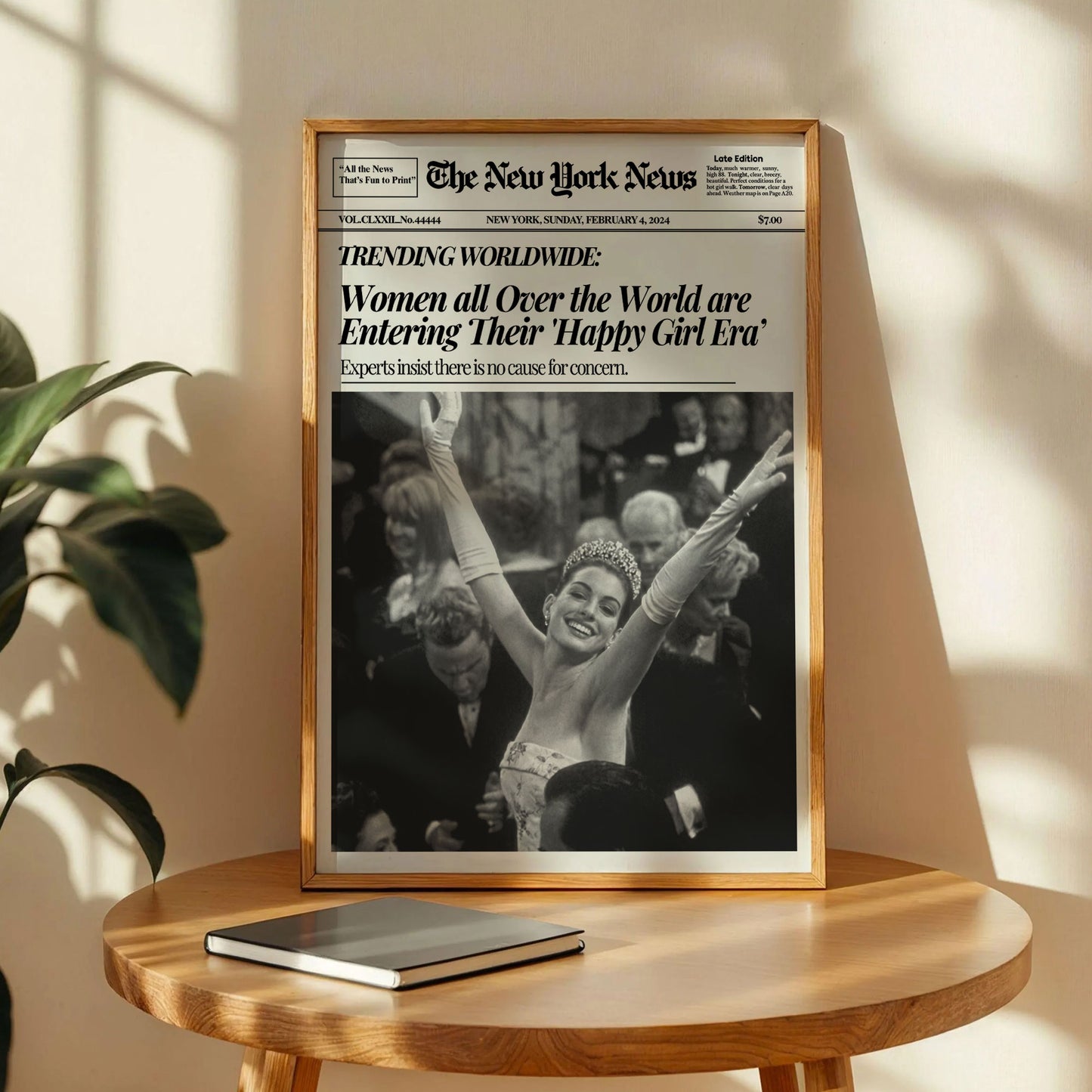 Happy Gỉrl Era Newspaper Poster