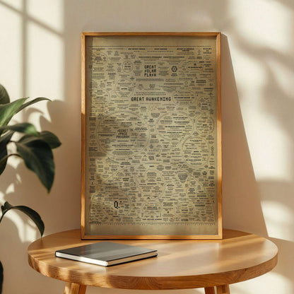 The Great Awakening Map Poster