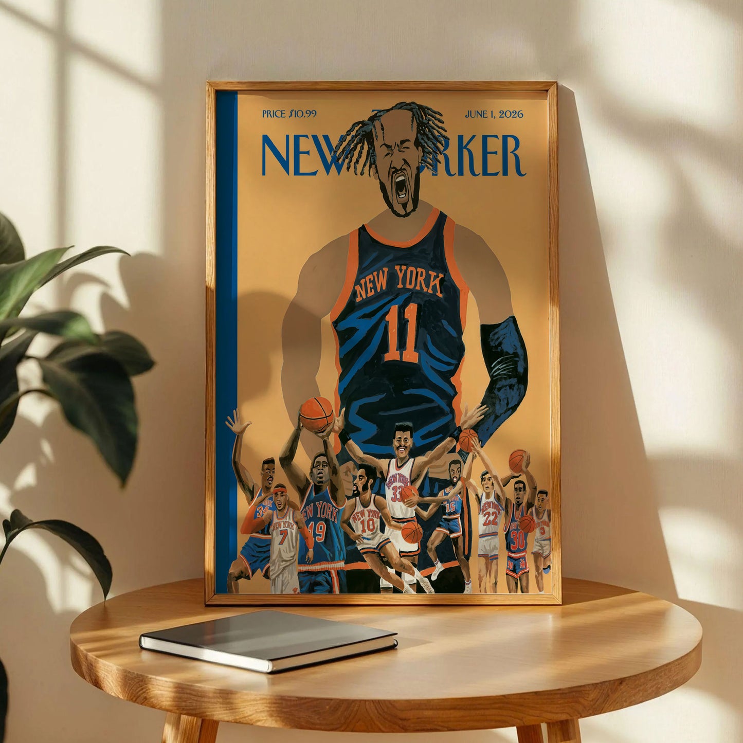 NY Knicks The New Yorker Poster