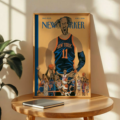NY Knicks The New Yorker Poster