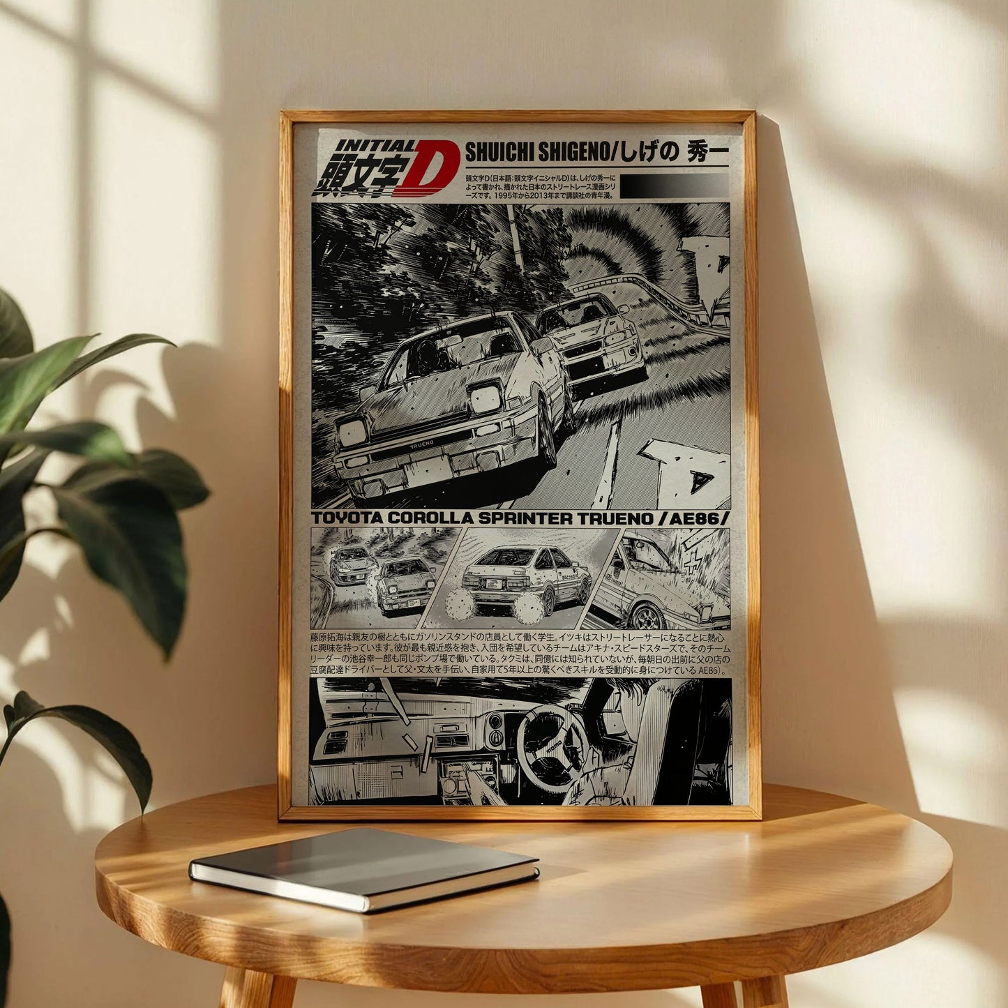 Initial D Anime Manga Poster