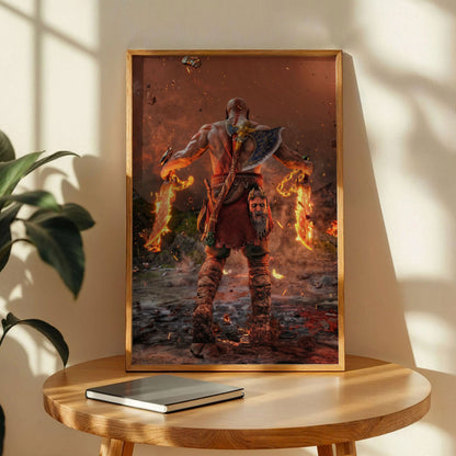 Kratos God of War Poster