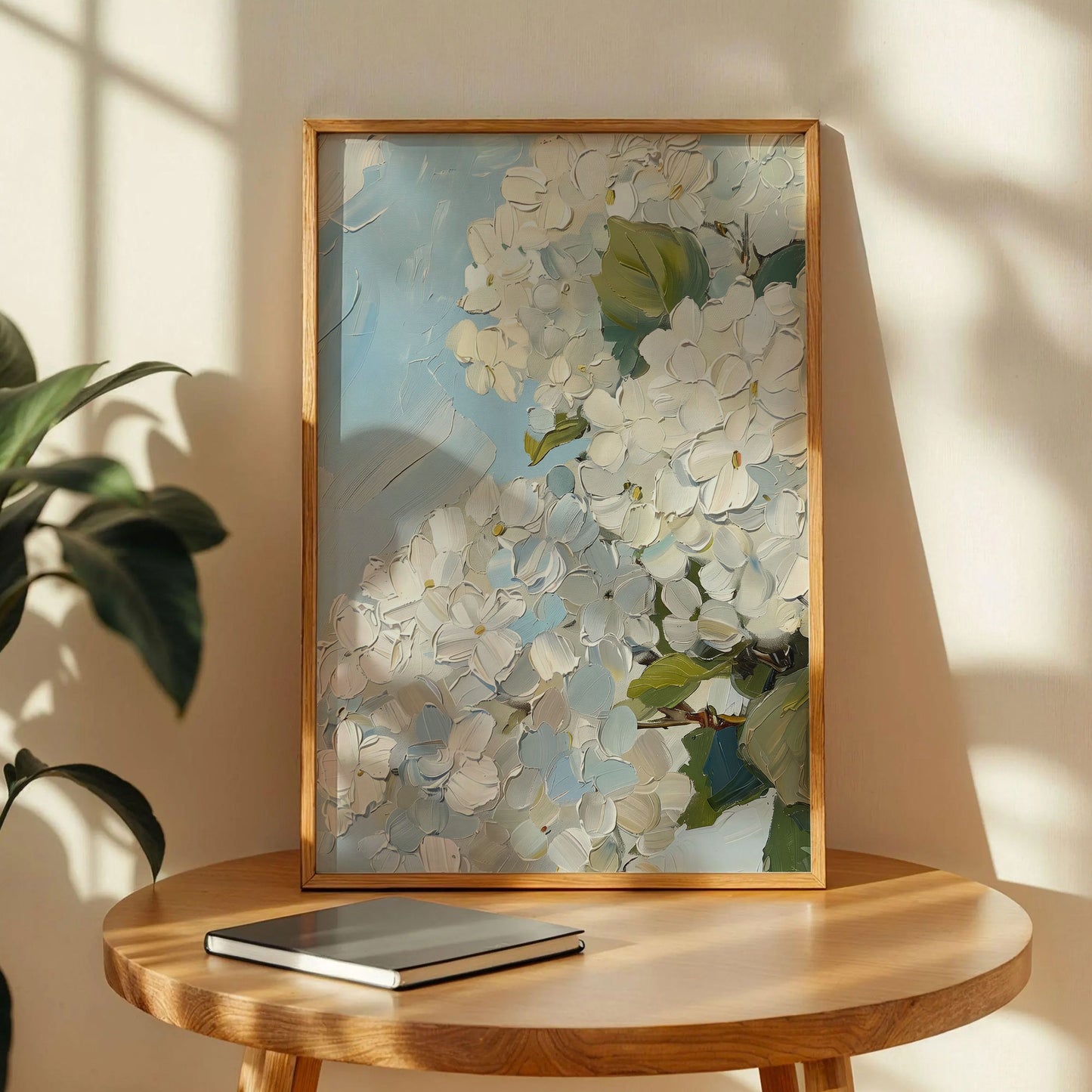 Blue Hydrangeas Floral Print