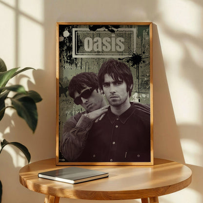Oasis Liam and Noel Gallagher Poster