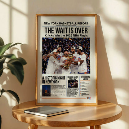 Knicks Championship Banners Poster