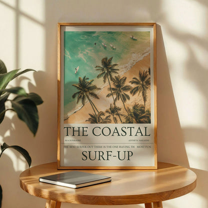 Vintage Surf-Up Newspaper Print