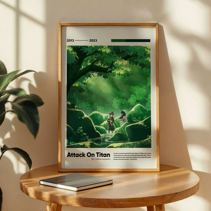 Attack on Titan Eren and Mikasa Poster