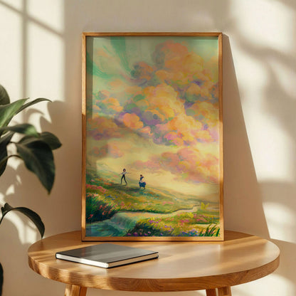 Howl & Sophie - Sunset Scenery Poster