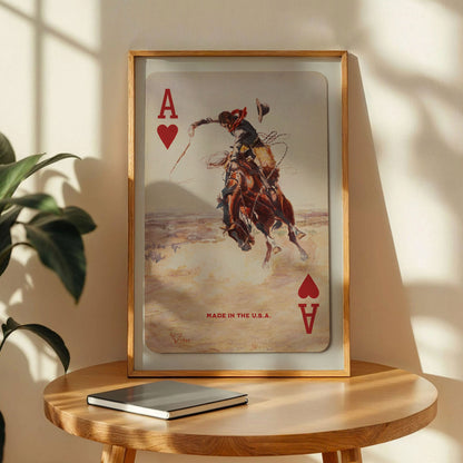 Cowboy Ace of Hearts Print