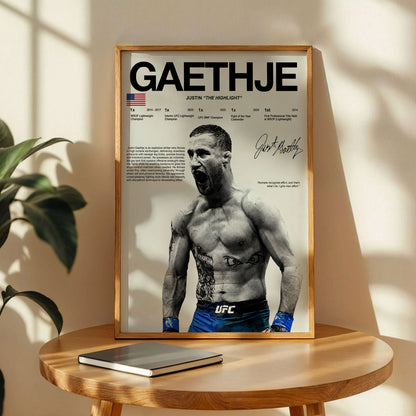 Justin Gaethje UFC Poster