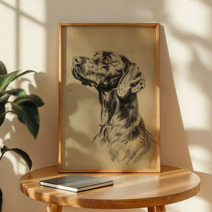 Hunting Dog Sketch Print