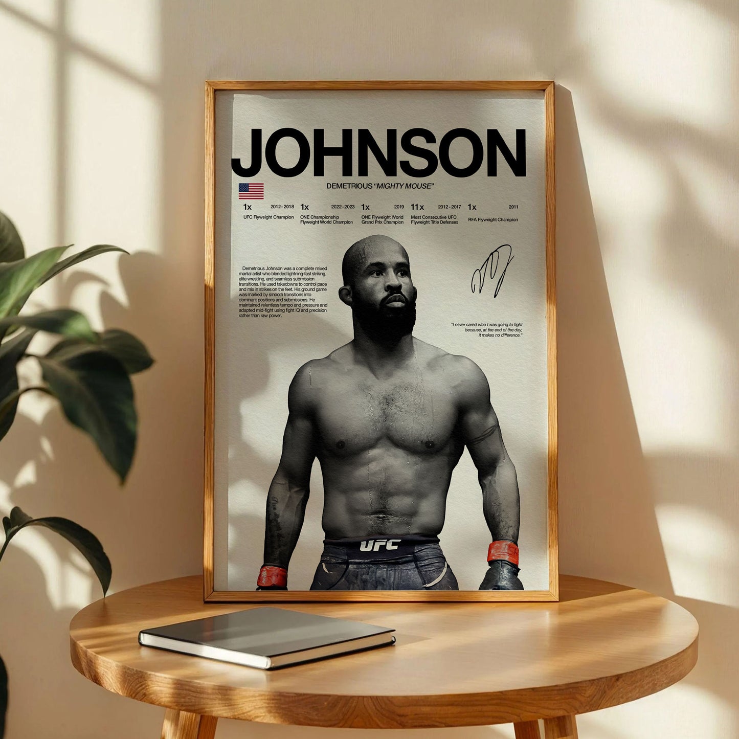Demetrious Johnson Poster