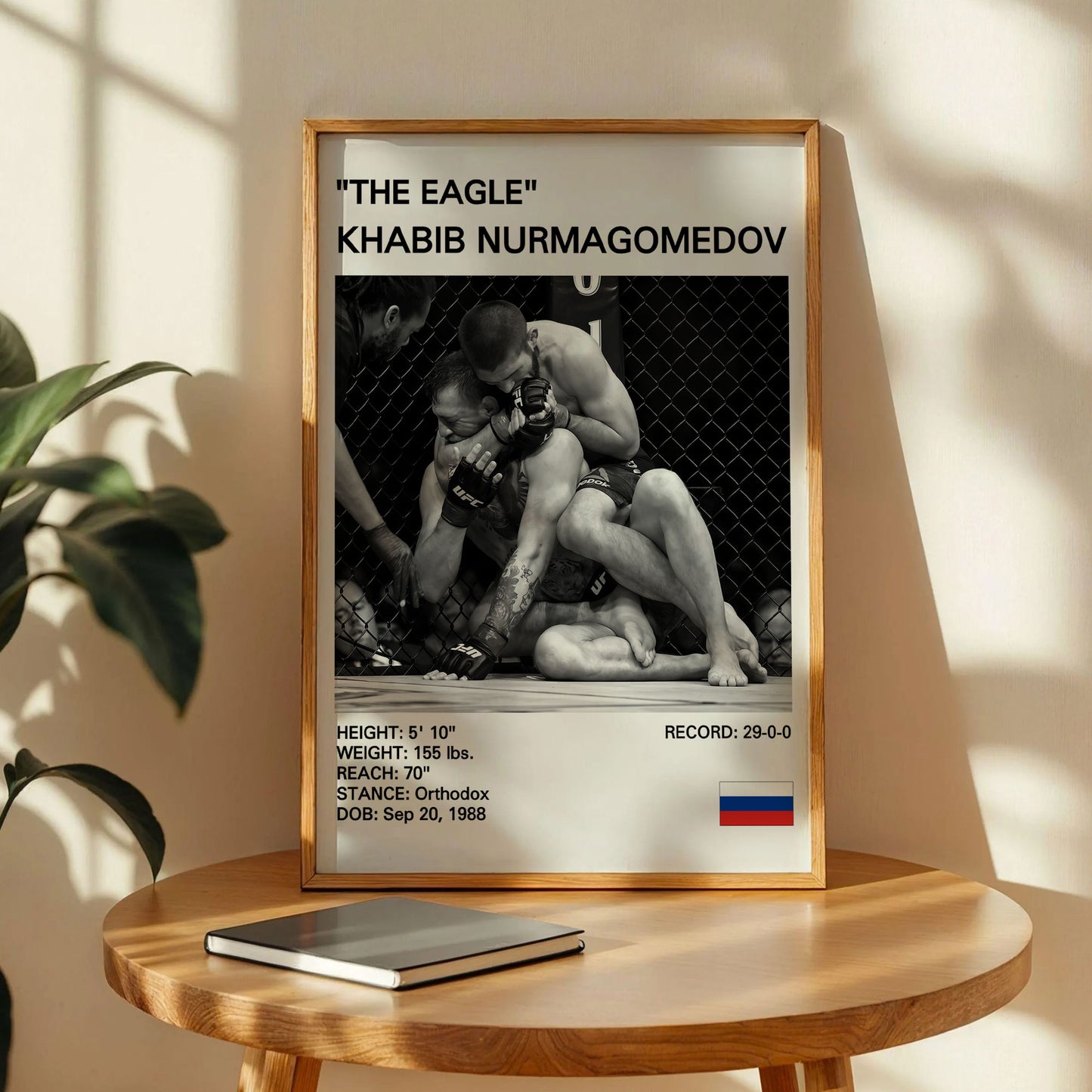 Khabib Nurmagomedov 'The Eagle' MMA Poster