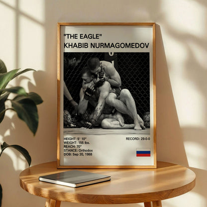 Khabib Nurmagomedov 'The Eagle' MMA Poster