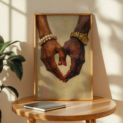 Hand Couple Black Art