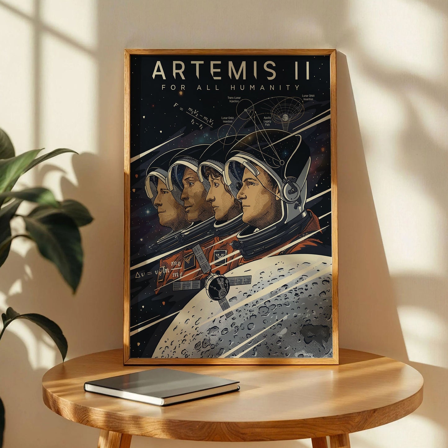 Artemis II For All Humanity Poster