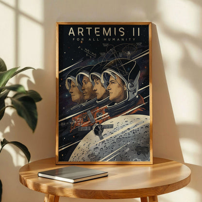 Artemis II For All Humanity Poster