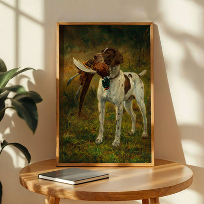 English Pointer Hunting Dog Print