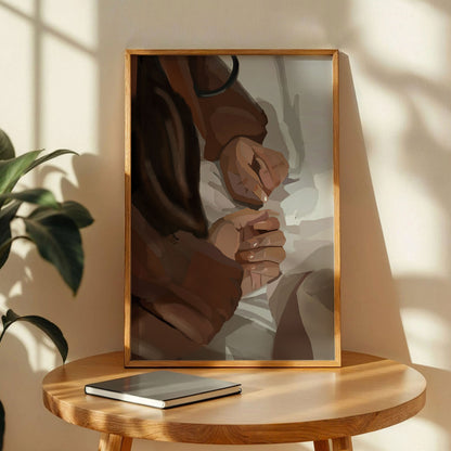 Black Couple Wall Art