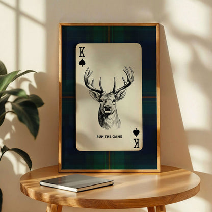 Deer Playing Card Art