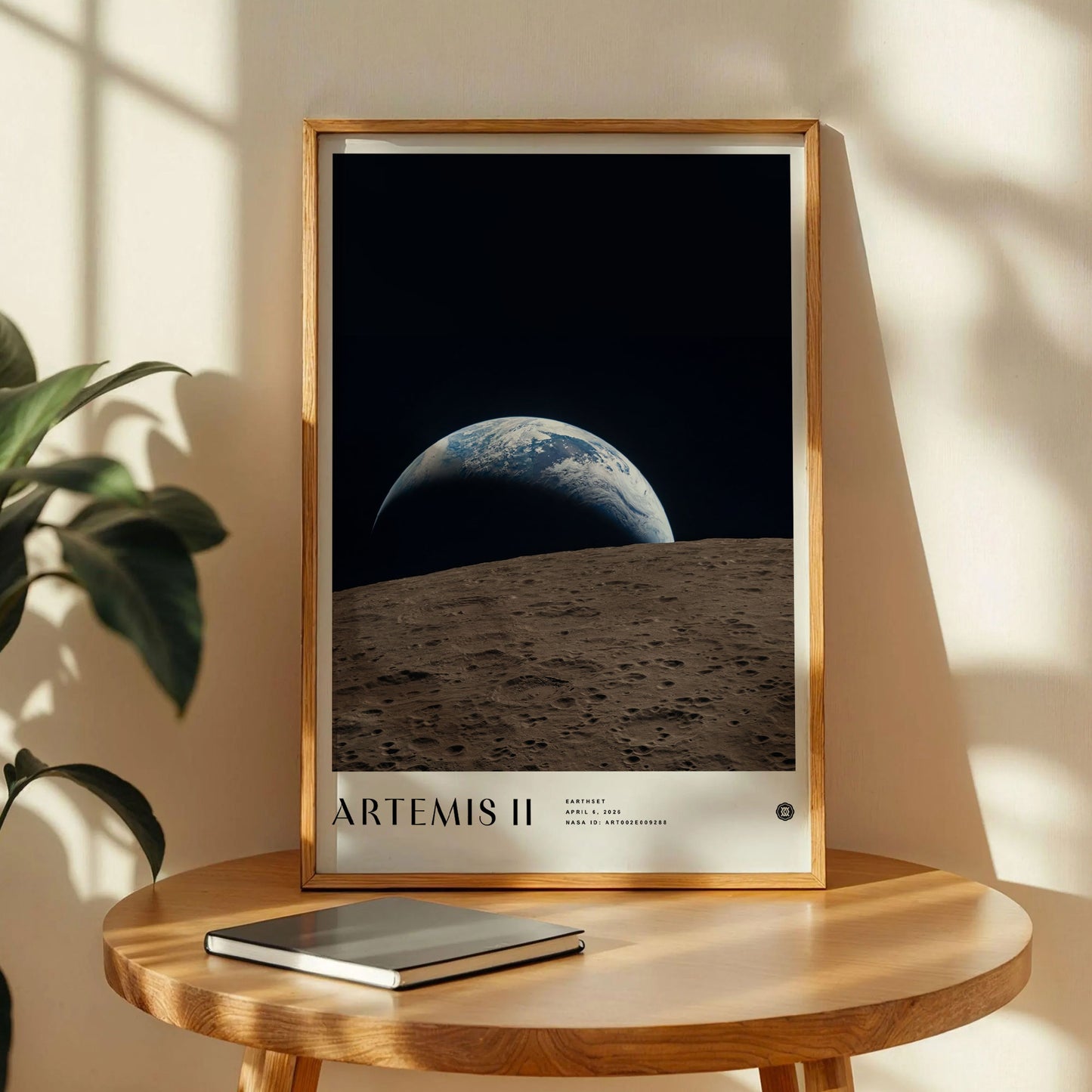 Artemis II Earthset Print Art