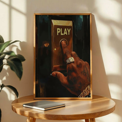Play Button Wall Art