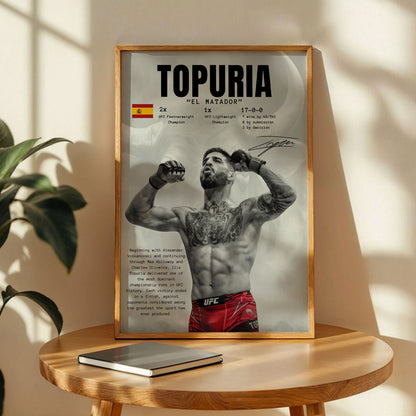 Cuadro De Ilia Topuria Ufc 2026 Poster