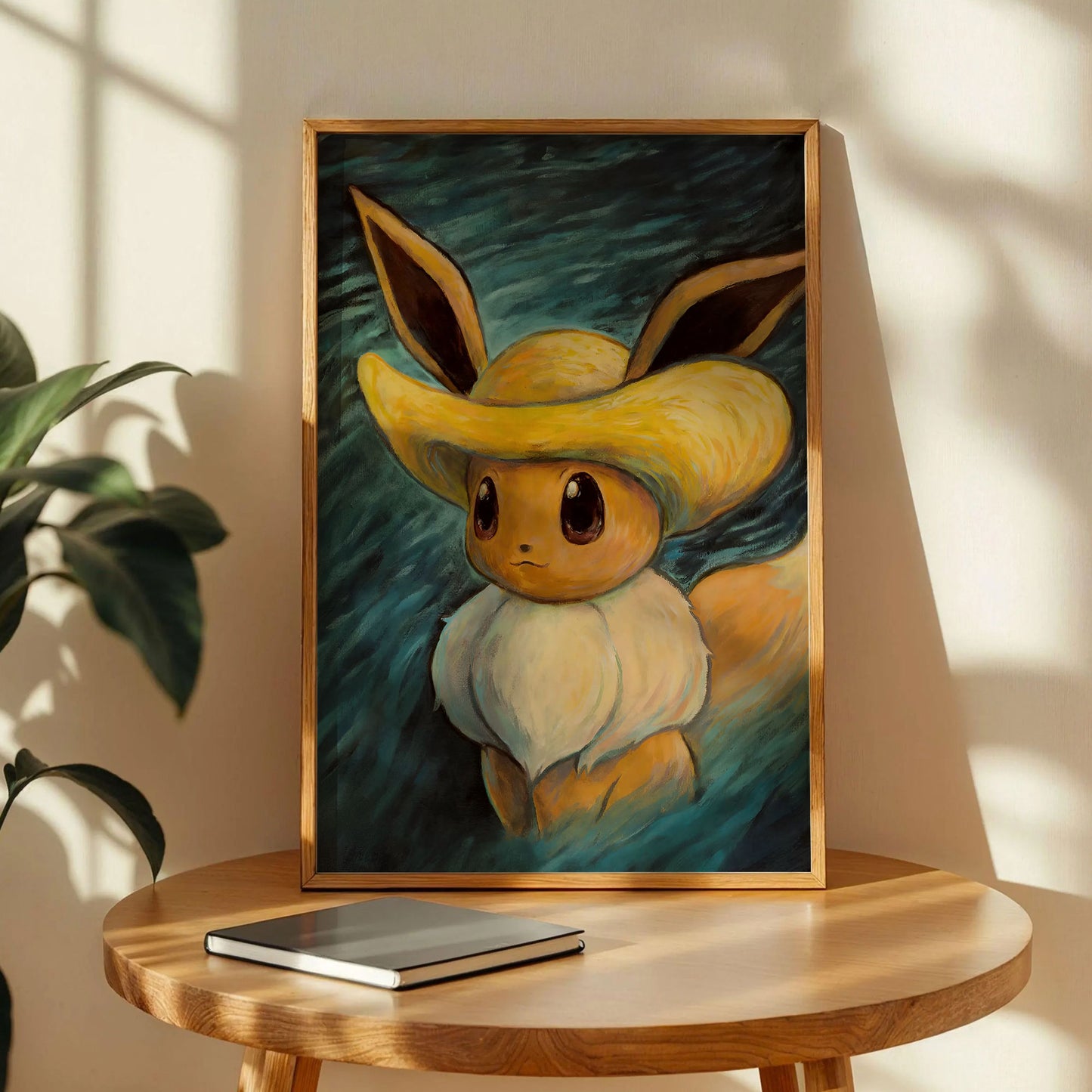 Pokemon Eevee Van Gogh Art Print