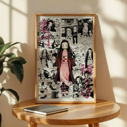 Nezuko Kamado Demon Slayer Anime Poster
