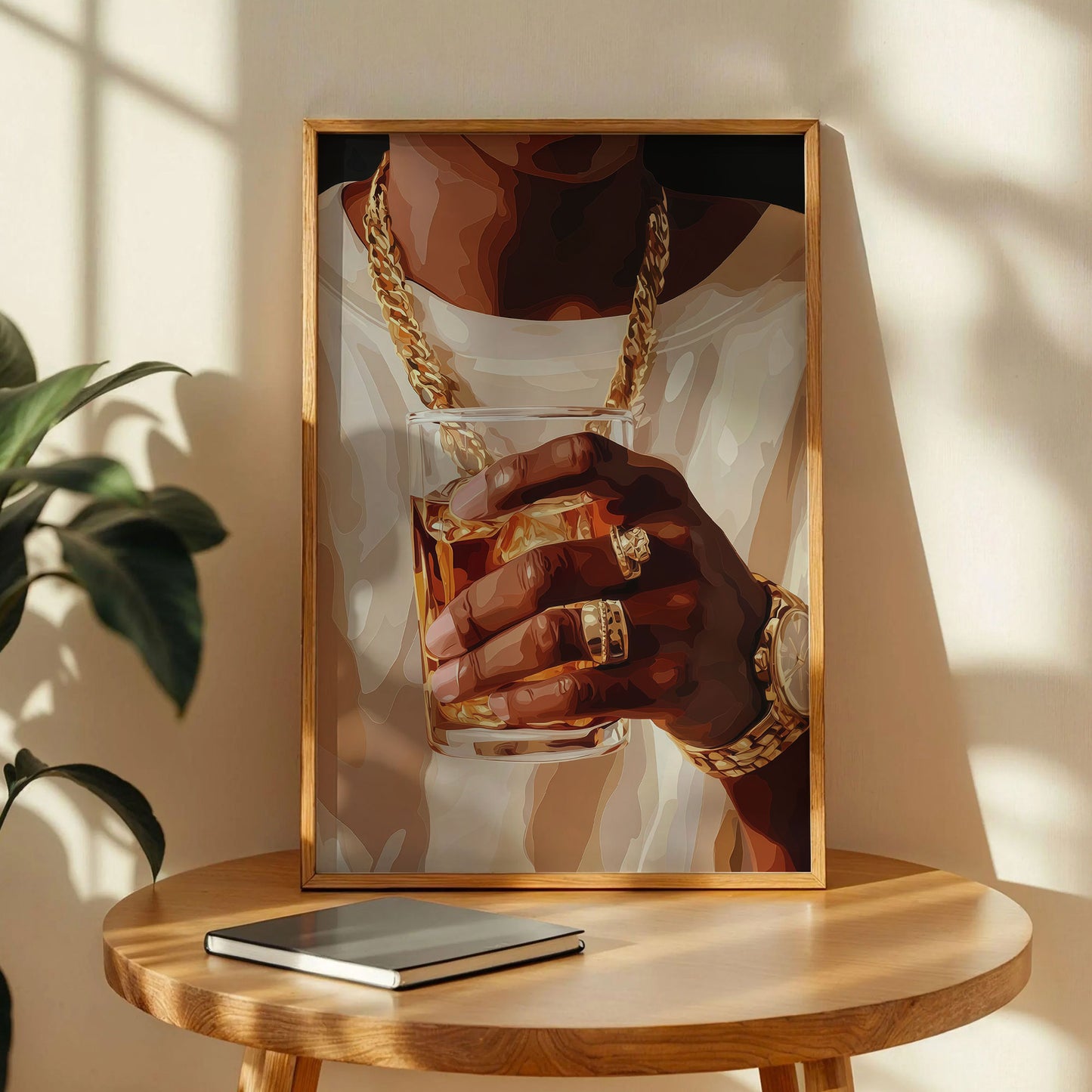 Black Man With Whiskey Poster