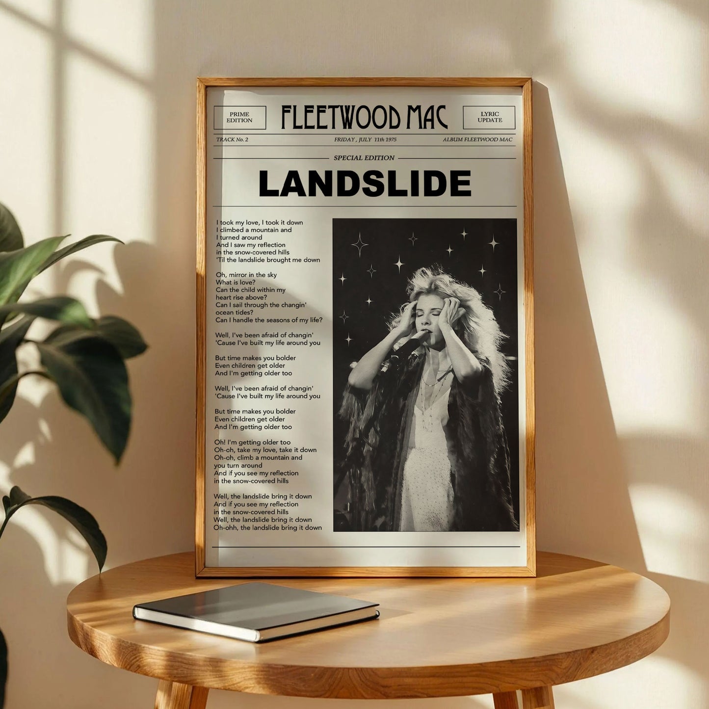 Fleetwood Mac Trendy Newspaper Art