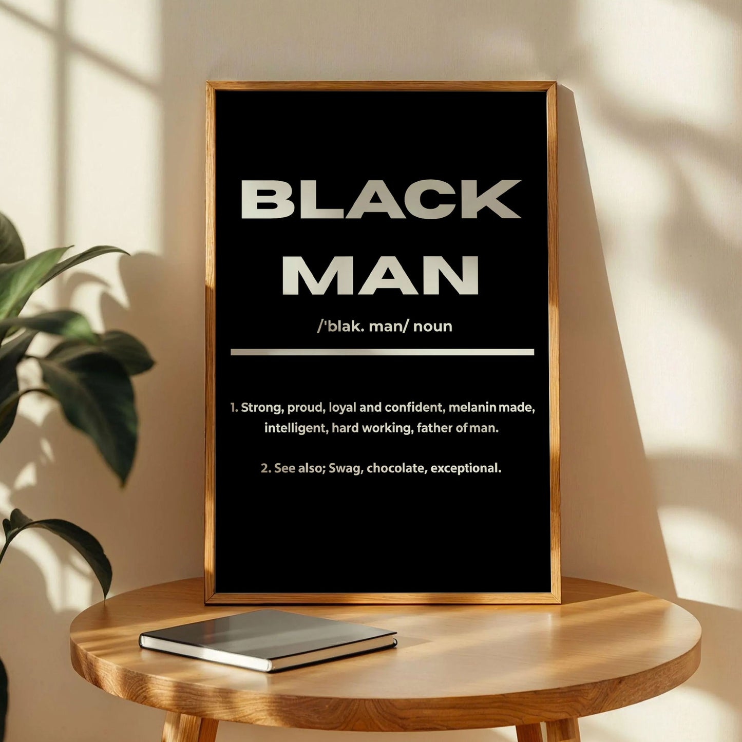 Black Man Quote Poster