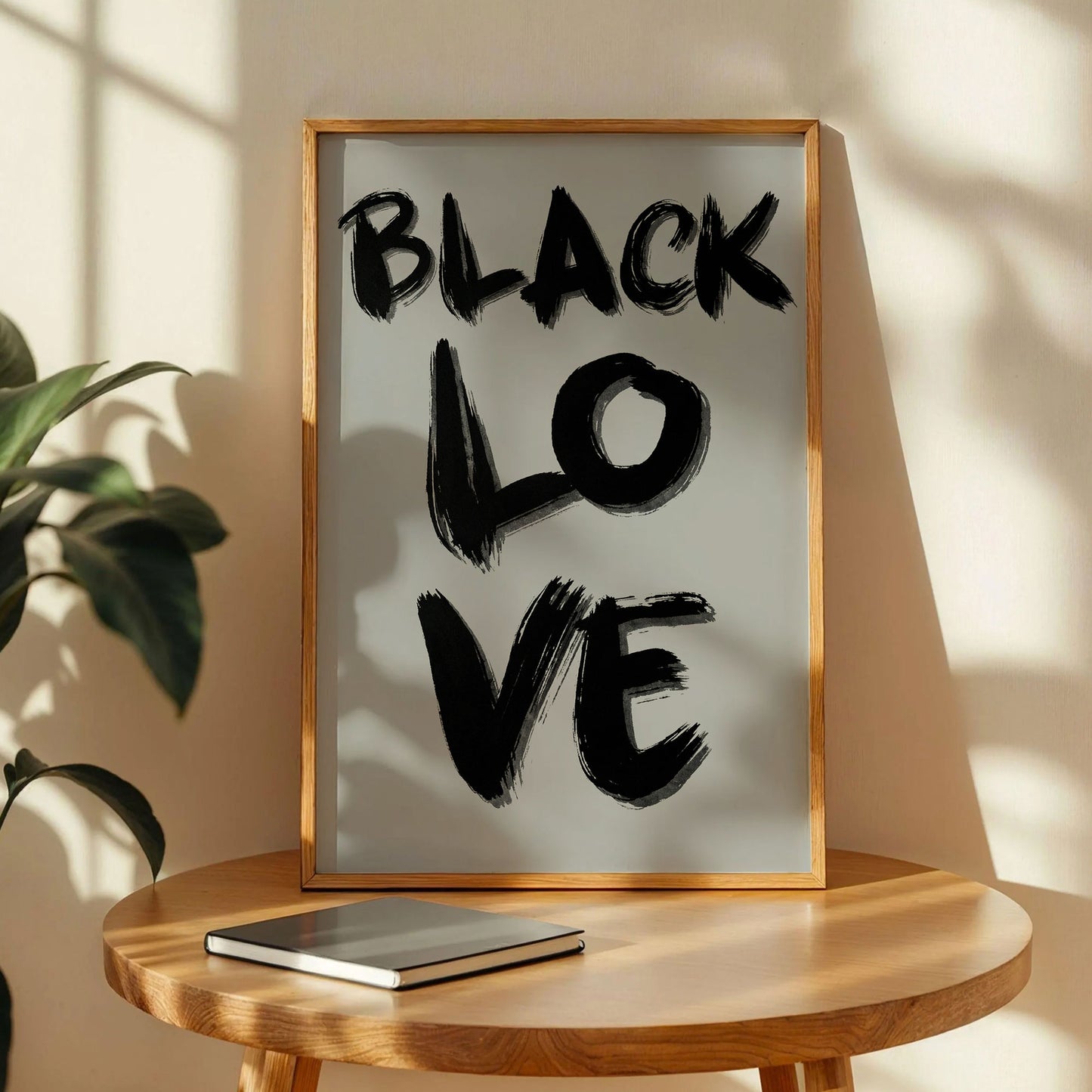 Black Love Quote Wall Art