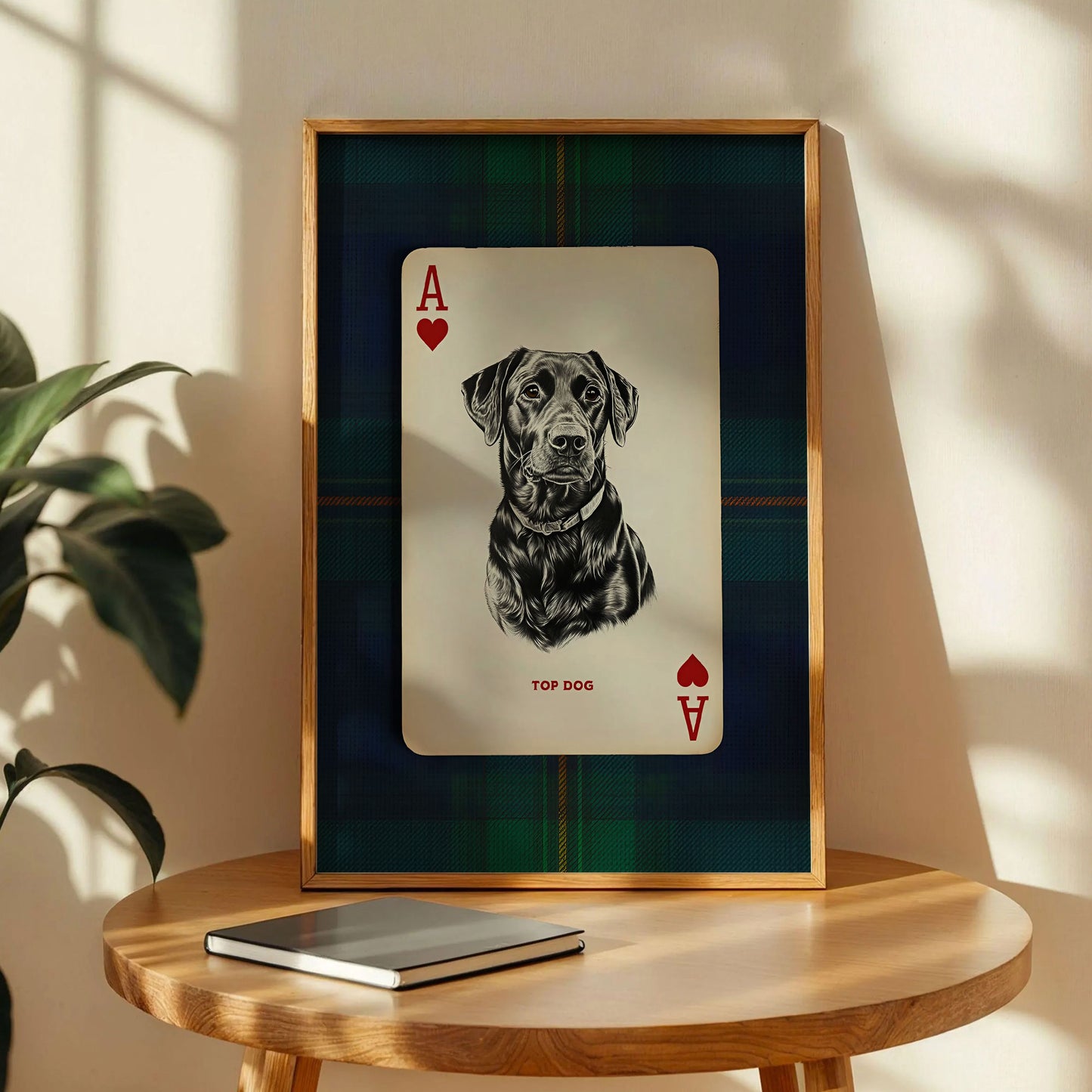 Black Lab Dog Portrait Poster