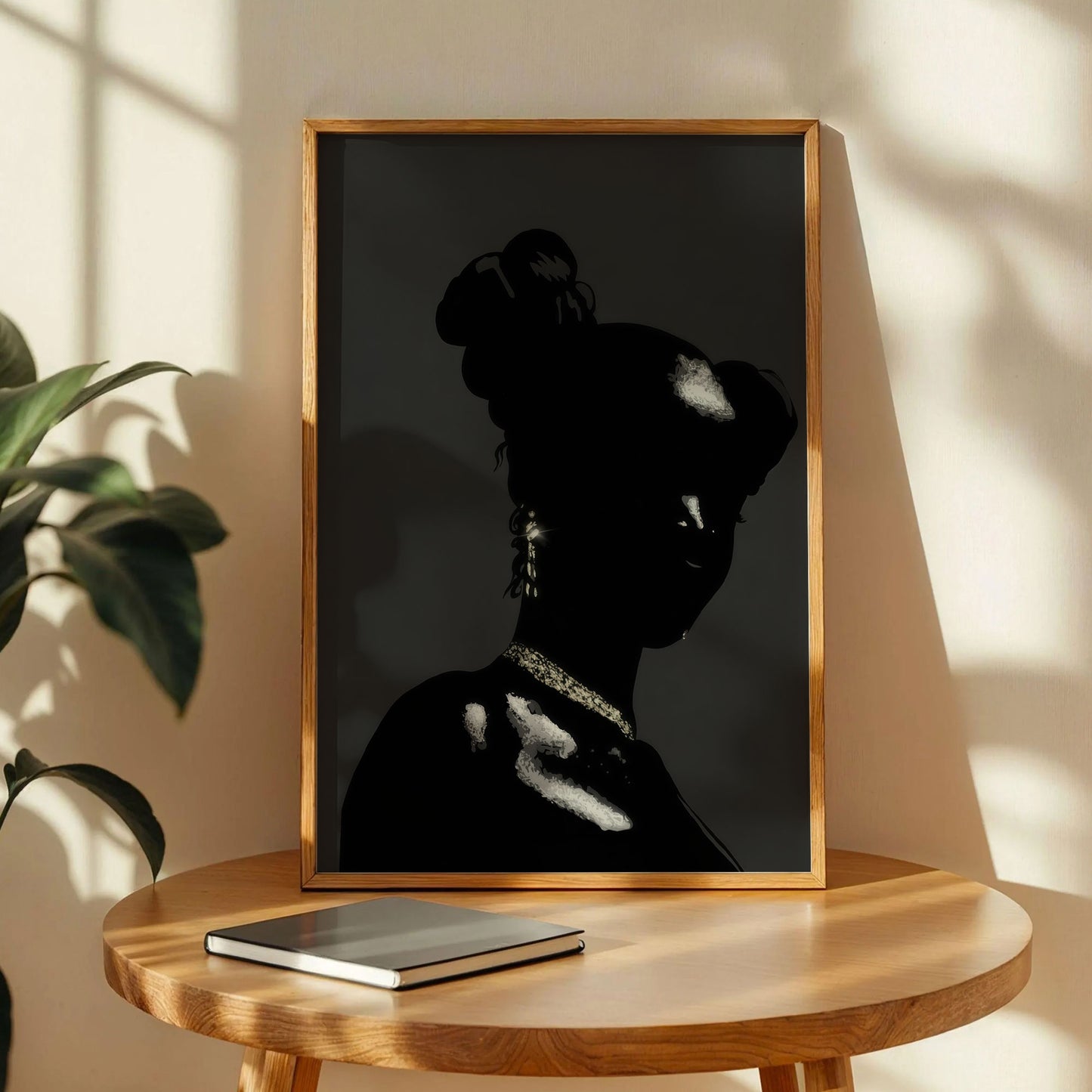 Black Woman Silhouette Art Print