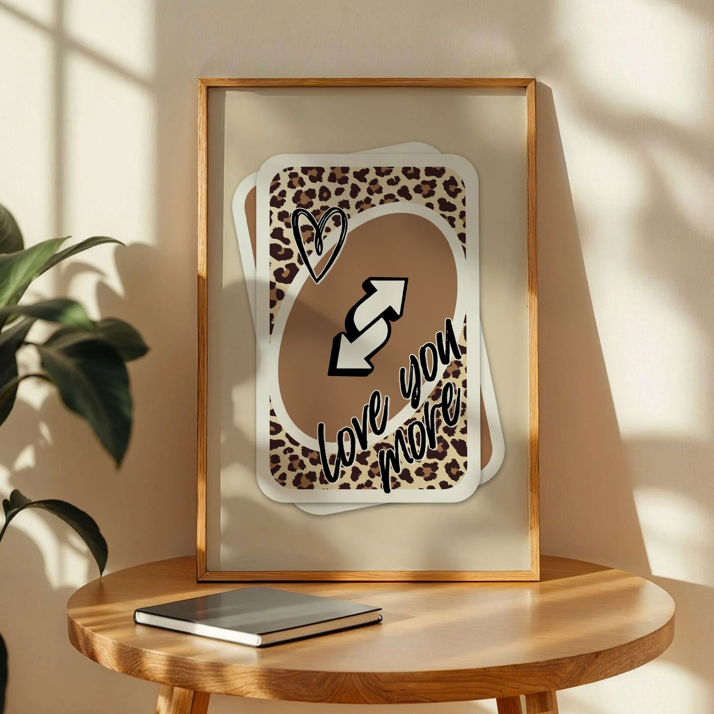 Love You More UNO Card Print