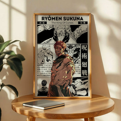 Ryomen Sukuna Jujutsu Kaisen Anime Poster