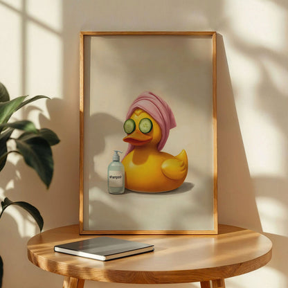 Funny Duck Bathroom Print