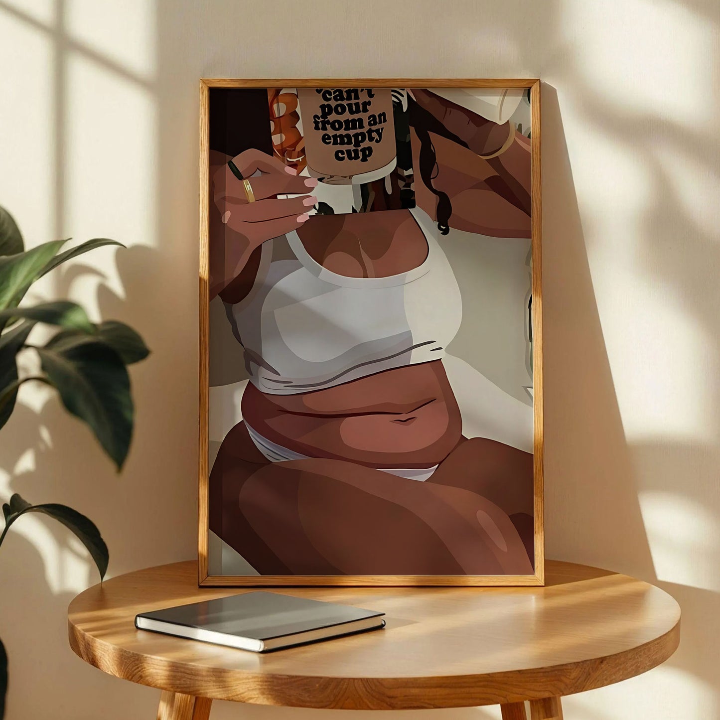 Black Fat Girl Art Print