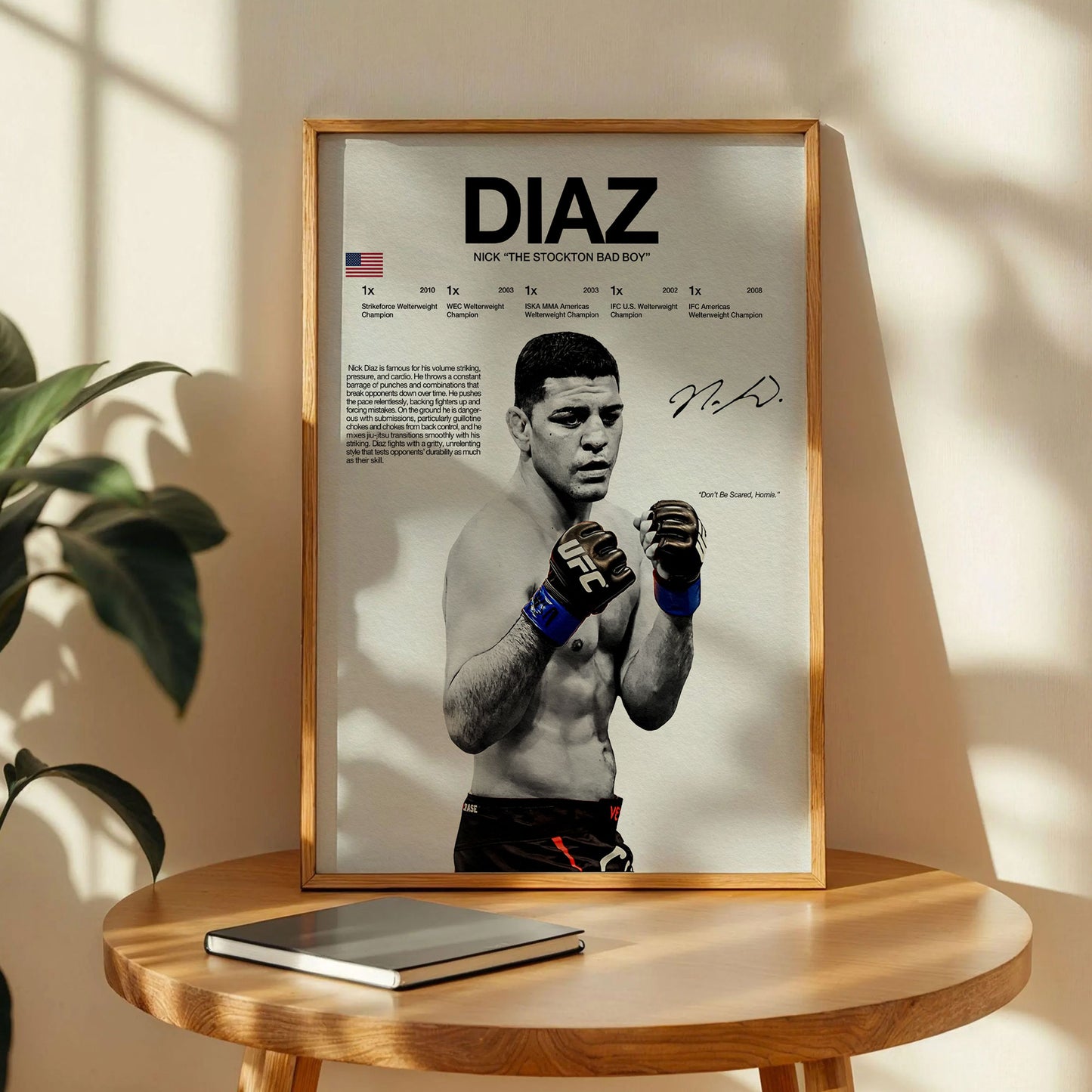 Nate Diaz UFC Poster