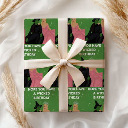 Wicked Movie Wrapping Paper Magical Holiday Sheet