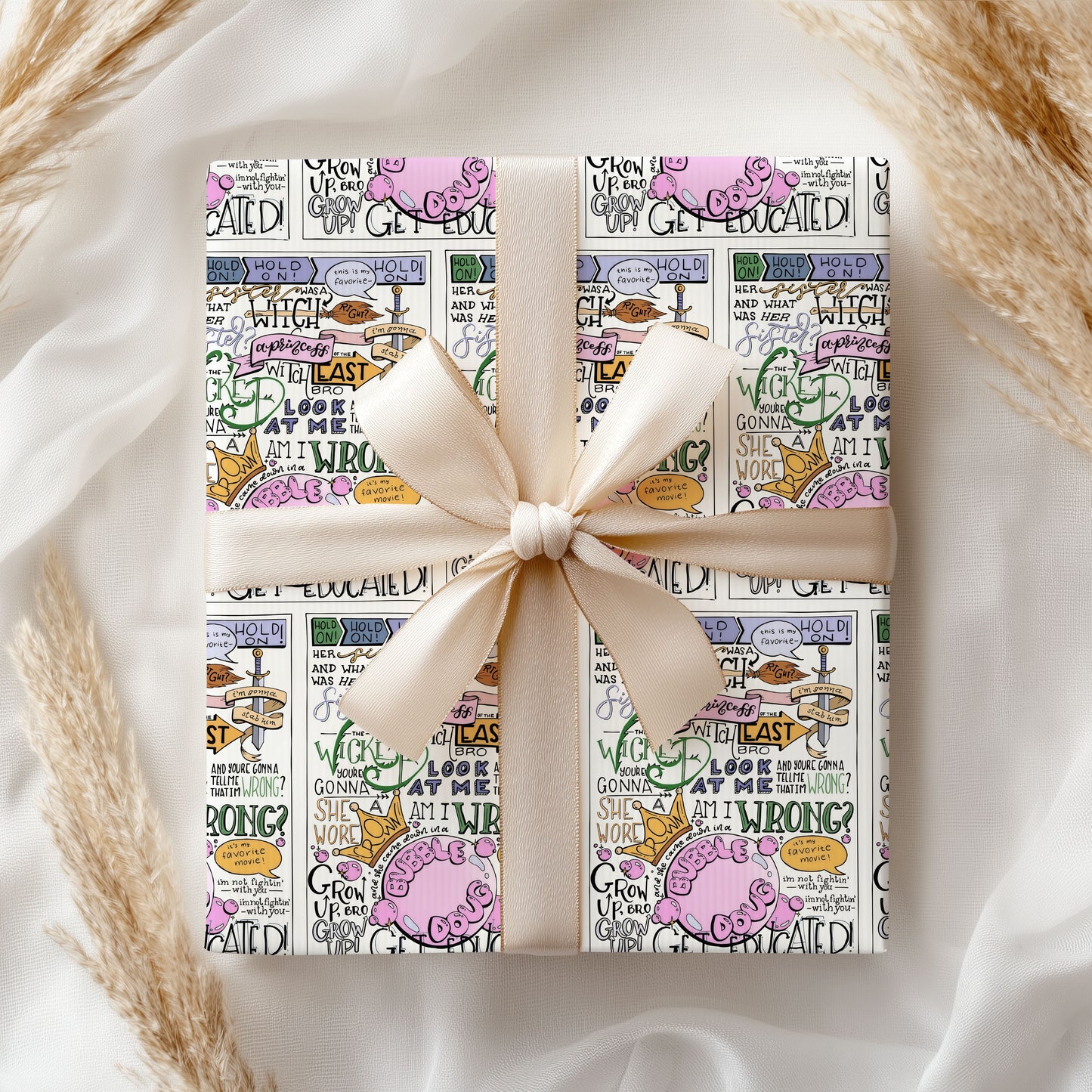 Wizard School Wrapping Paper Shiz Gift Decor