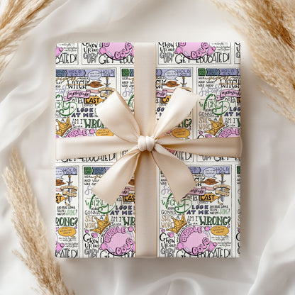 Wizard School Wrapping Paper Shiz Gift Decor
