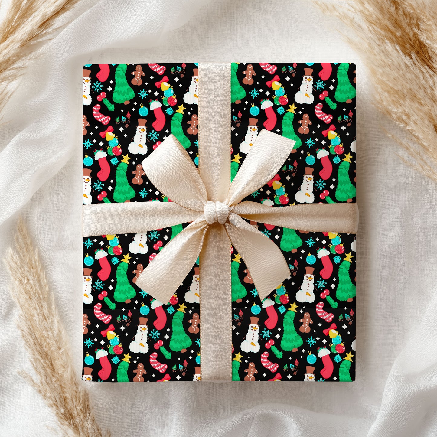 Christmas Wrapping Paper Festive Holiday Gift Wrap