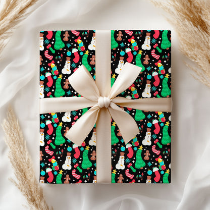 Christmas Wrapping Paper Festive Holiday Gift Wrap