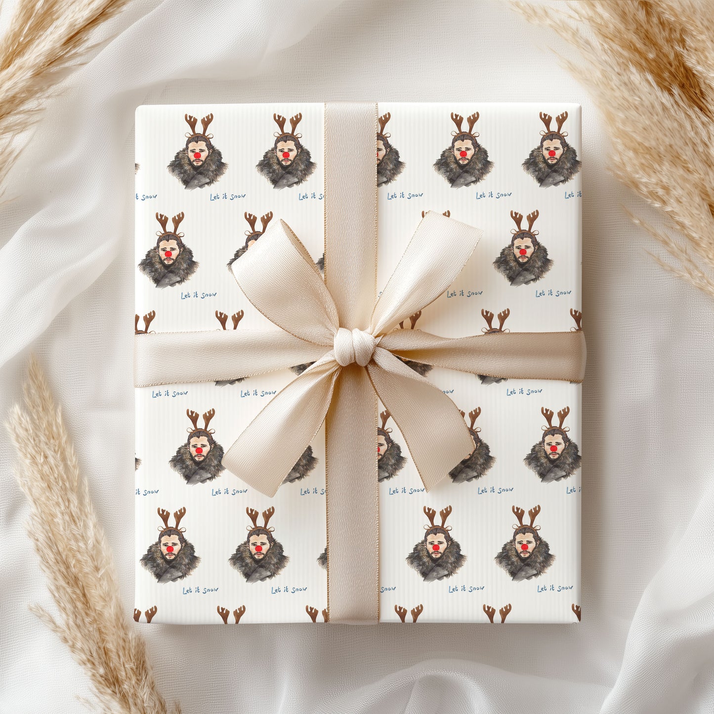 Jon Snow Christmas Wrapping Paper GOT Holiday Gift Wrap