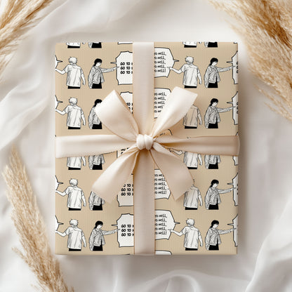 Go To Hell Chainsaw Man Wrapping Paper